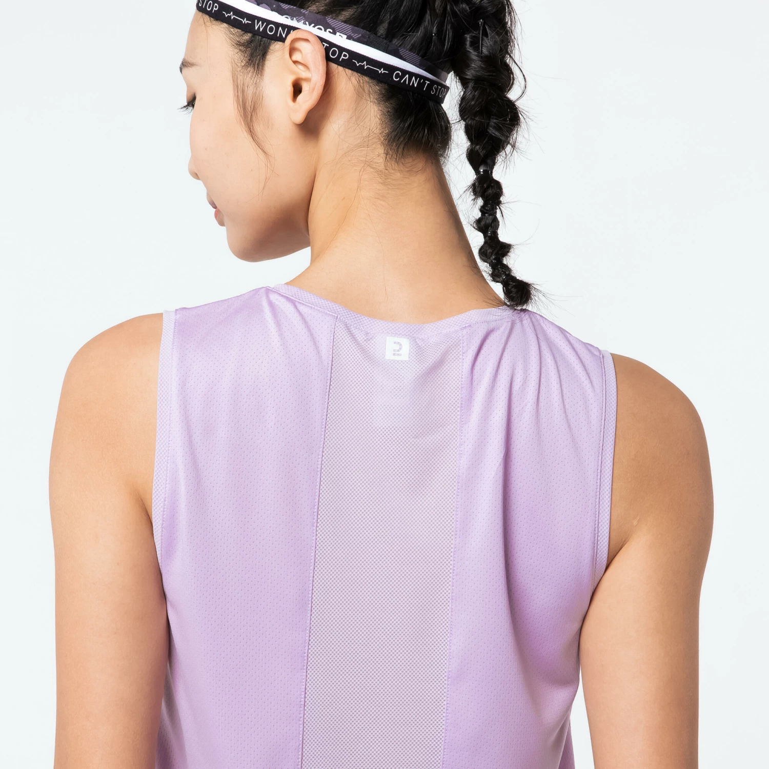DOMYOS Straight-Cut Fitness Tank Top MAUVE 6 DOMYOS Straight-Cut Fitness Tank Top MAUVE - Image 6