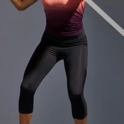 ARTENGO Women's Tennis Cropped Bottoms Dry 900 BLACK 18 ARTENGO Women's Tennis Cropped Bottoms Dry 900 BLACK -Women Sports Elegant Store k80331f7ab98459bd445fd31a8ae0f1ef