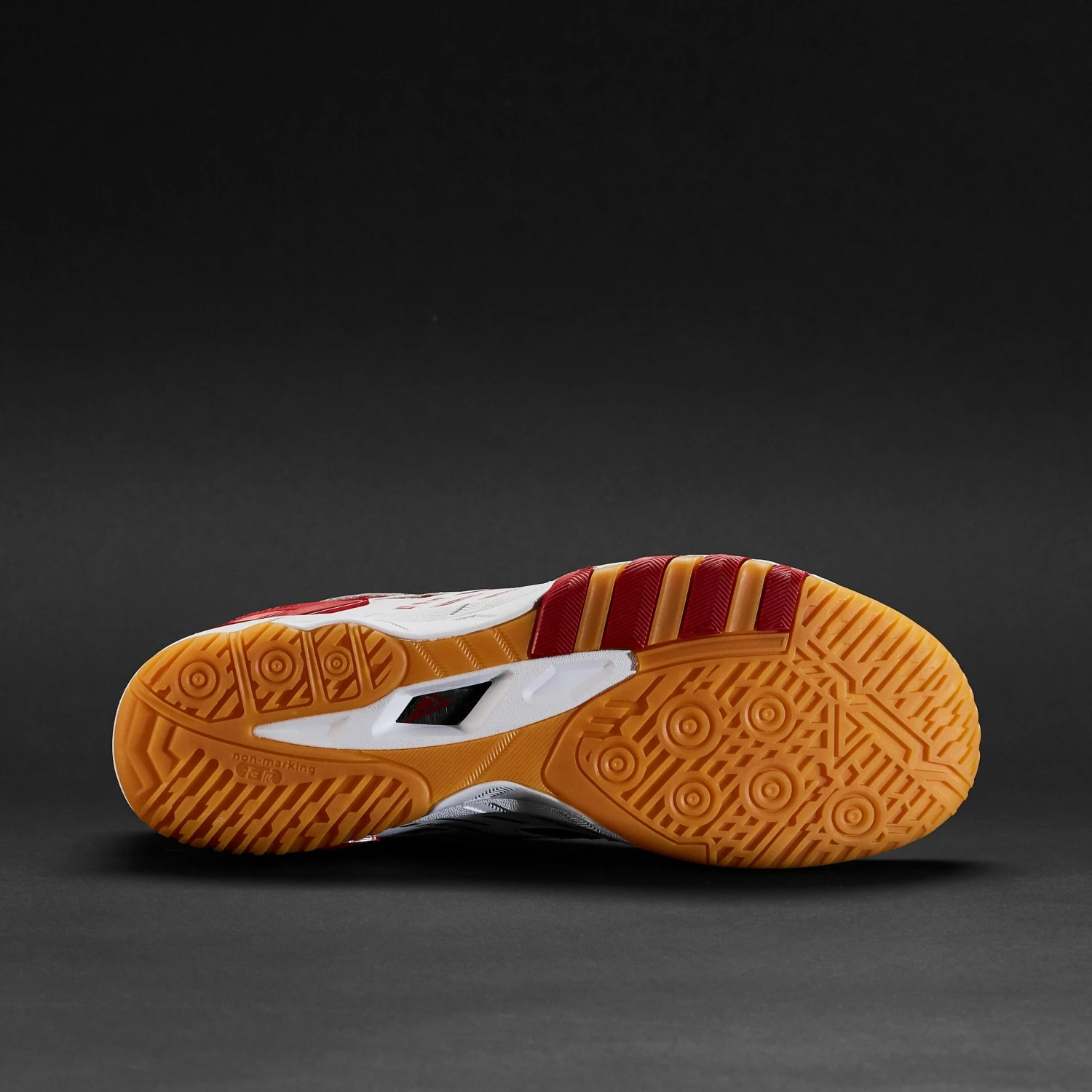 PONGORI Table Tennis Shoes TTS 560 Burgundy/Snow white 8 PONGORI Table Tennis Shoes TTS 560 Burgundy/Snow white - Image 8