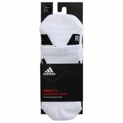 ADIDAS Wucht P5.1 Badminton Socks Mid Cut White/Black BLACK/Orange -Women Sports Elegant Store k811d7d64144623f857d9d6c2d20b4626