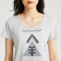 QUECHUA Women's Country Walking T-shirt GREY 11 QUECHUA Women's Country Walking T-shirt GREY -Women Sports Elegant Store k82a25b7e75607d4eeecac04b2e0c5f3a