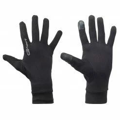 KALENJI Running Tactile Gloves BLACK