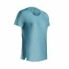 DOMYOS Close-Fitting Fitness T-Shirt Frozen cedar/MULTI-COLOUR