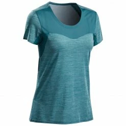 QUECHUA Women’s Fast Hiking T-Shirt FH500 Helium GREEN