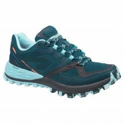 EVADICT WOMEN'S TRAIL RUNNING SHOE Dark petrol blue/Ice blue
