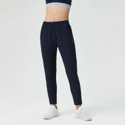 DOMYOS Women's Fitness Cardio Training Bottoms 100 Asphalt blue 12 DOMYOS Women's Fitness Cardio Training Bottoms 100 Asphalt blue -Women Sports Elegant Store k89459caf74862810250f80241bf451f7