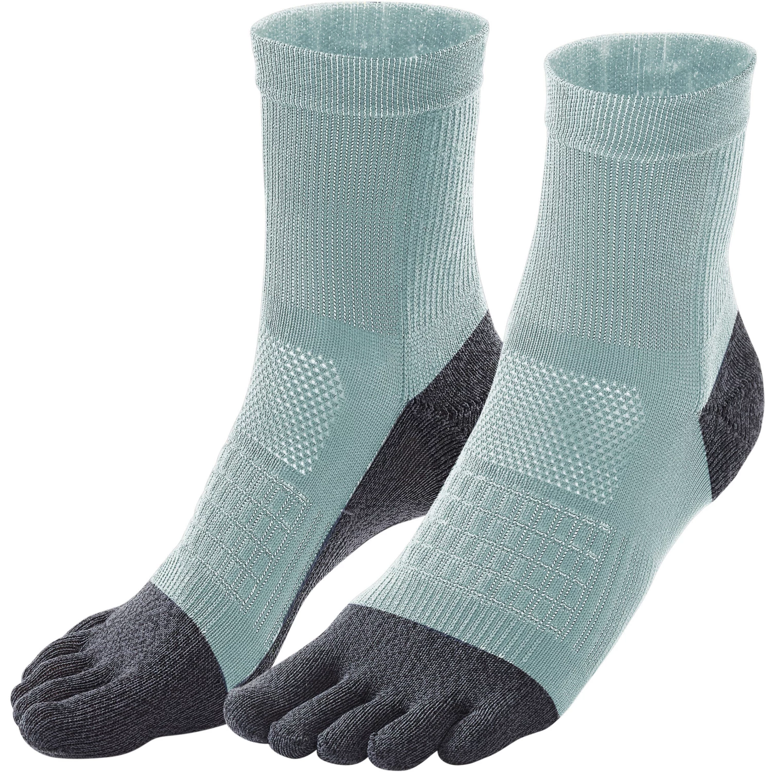 KIPRUN Running 5-Toe Socks Run 900 BLACK/Fluo lime yellow 6 KIPRUN Running 5-Toe Socks Run 900 BLACK/Fluo lime yellow - Image 6