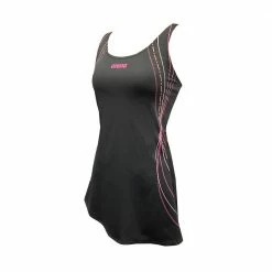 ARENA arena LADIES SWIMWEAR SLIM CURVE AQSLIM ONE PIECE DRESS BLACK