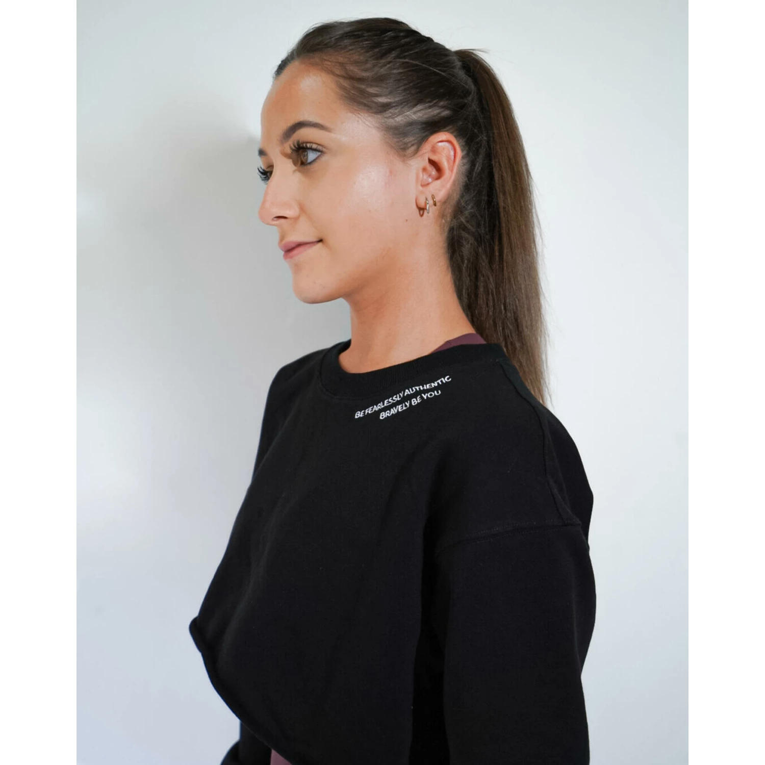 METANOIA THE LABEL Feel Casual Quoted Sweatshirts BEIGE/BLACK 3 METANOIA THE LABEL Feel Casual Quoted Sweatshirts BEIGE/BLACK - Image 3