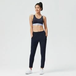 DOMYOS Women's Fitness Cardio Training Bottoms 100 Asphalt blue 13 DOMYOS Women's Fitness Cardio Training Bottoms 100 Asphalt blue -Women Sports Elegant Store k8d1a1c68f9b1fa401249655068767155