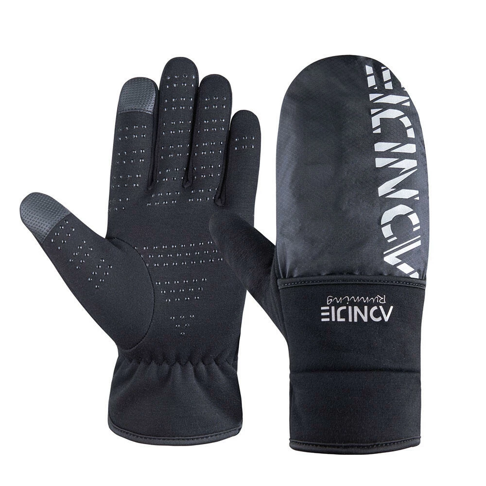 AONIJIE M-55 Winter Sports Gloves | Warm | Windproof | Anti-skid | Touch Screen BLACK 2 AONIJIE M-55 Winter Sports Gloves | Warm | Windproof | Anti-skid | Touch Screen BLACK - Image 2