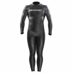 Women Sports Elegant Store 24 BEUCHAT C200 Men's Wetsuit BLACK