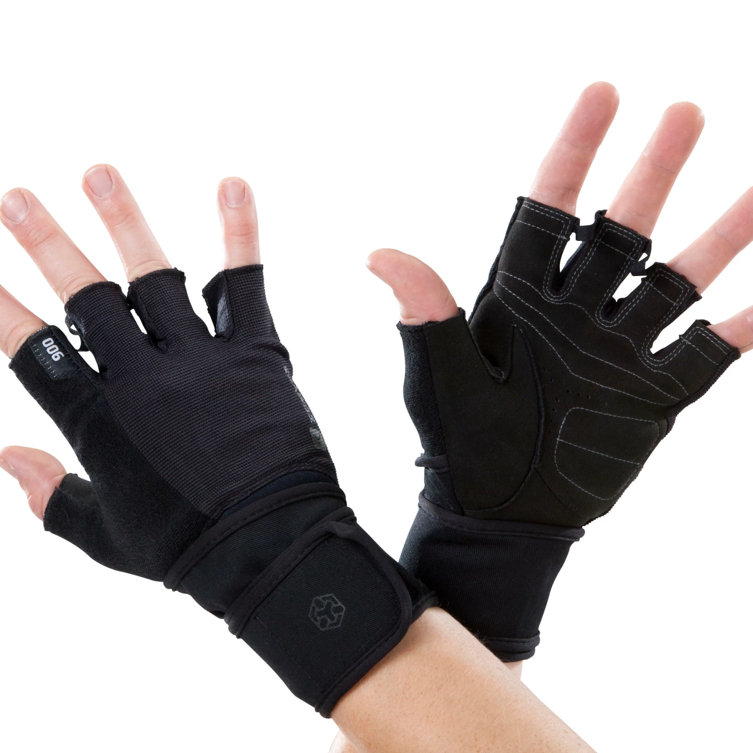 CORENGTH 900 Weight Training Glove with Double Rip-Tab Cuff BLACK/Carbon grey 2 CORENGTH 900 Weight Training Glove with Double Rip-Tab Cuff BLACK/Carbon grey - Image 2