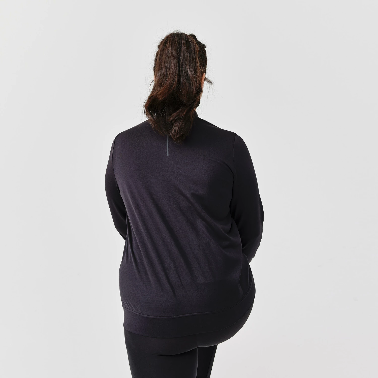 KALENJI Women's Running Breathable Jacket Dry BLACK/BLACK 5 KALENJI Women's Running Breathable Jacket Dry BLACK/BLACK - Image 5