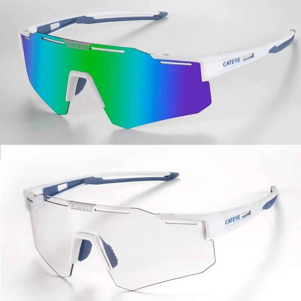 CATEYE A.R. Interchangeable Sports Sunglasses|Polarized|Photochromic|Cycling Glasses BLUE 4 CATEYE A.R. Interchangeable Sports Sunglasses|Polarized|Photochromic|Cycling Glasses BLUE - Image 4