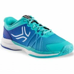 ARTENGO TS590 Women's Tennis Shoes Caribbean blue/Midnight indigo