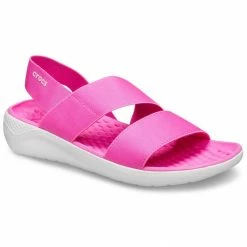 CROCS LiteRide Stretch Sandal (Ladies) Electric Pink PINK