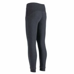 DOMYOS Women's Pilates Gentle Gym Slim-Fit Bottoms 560 DARK GREY -Women Sports Elegant Store k92e5c707be62c419f9b2971a690d3979