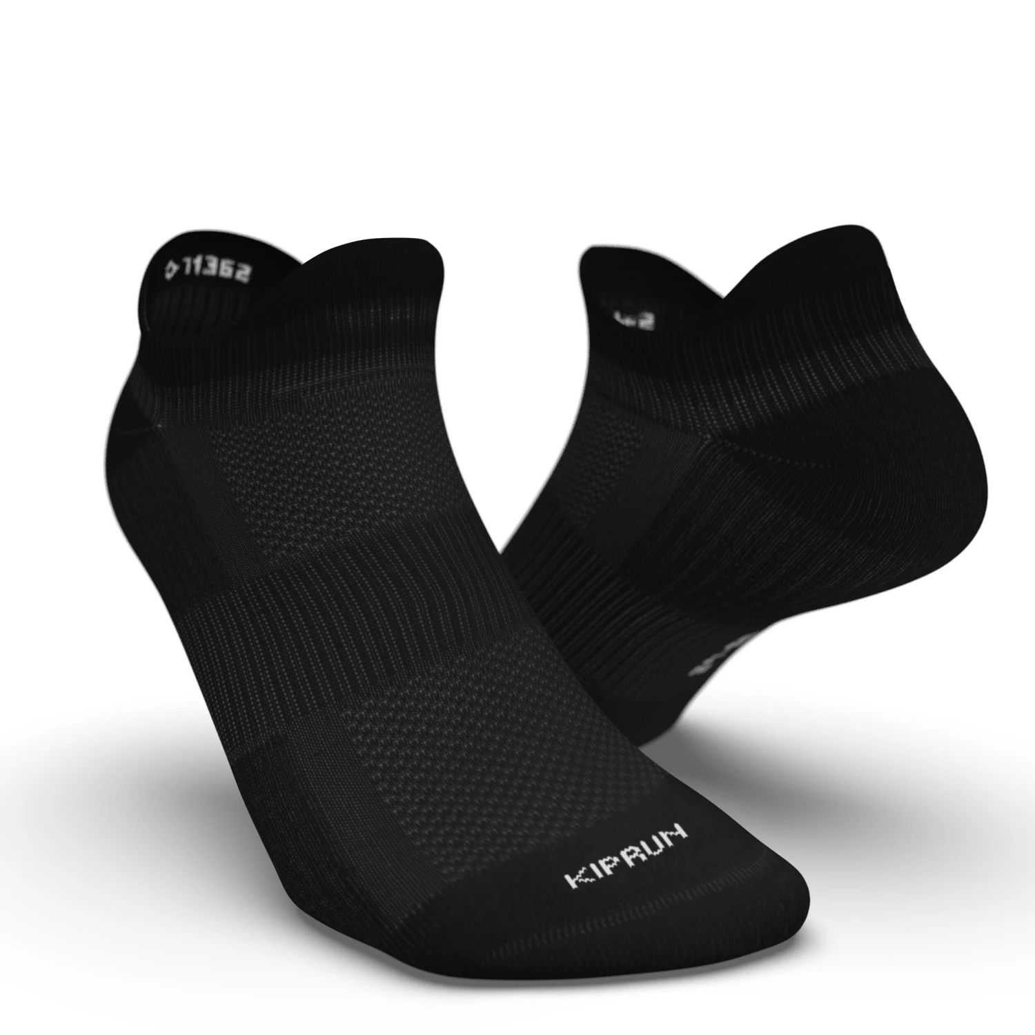 KIPRUN INVISIBLE COMFORT RUNNING SOCKS X2 BLACK 3 KIPRUN INVISIBLE COMFORT RUNNING SOCKS X2 BLACK - Image 3