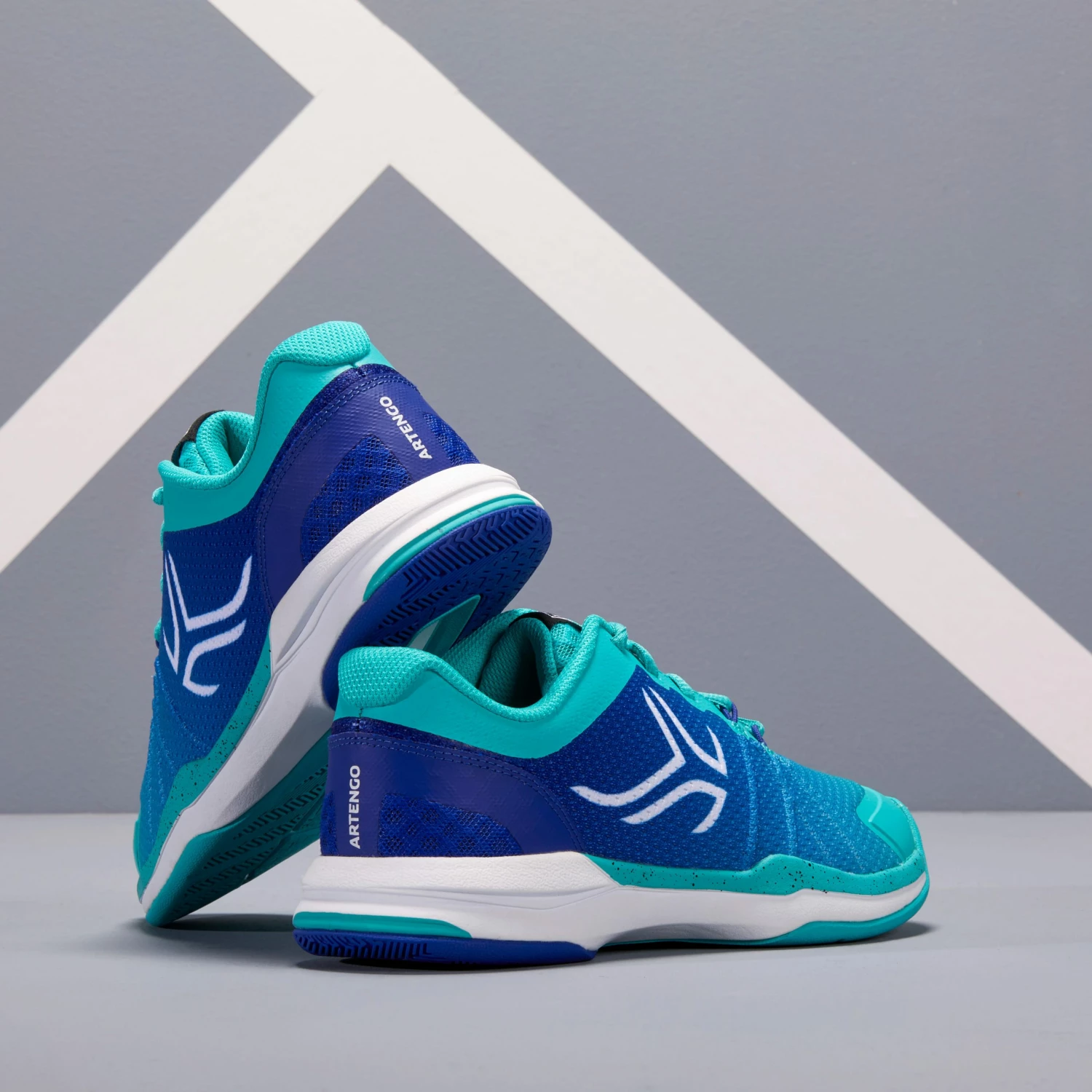 ARTENGO TS590 Women's Tennis Shoes Caribbean blue/Midnight indigo 8 ARTENGO TS590 Women's Tennis Shoes Caribbean blue/Midnight indigo - Image 8