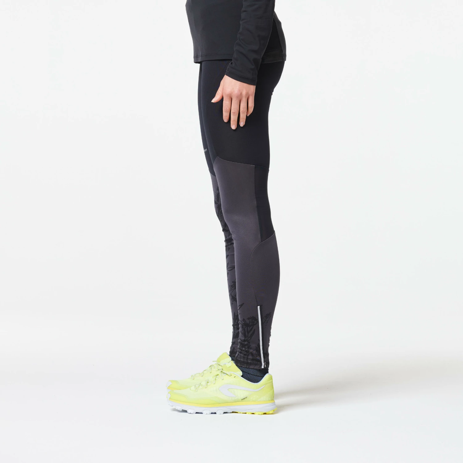 EVADICT WOMEN'S TRAIL RUNNING TIGHTS GREY 9 EVADICT WOMEN'S TRAIL RUNNING TIGHTS GREY - Image 9