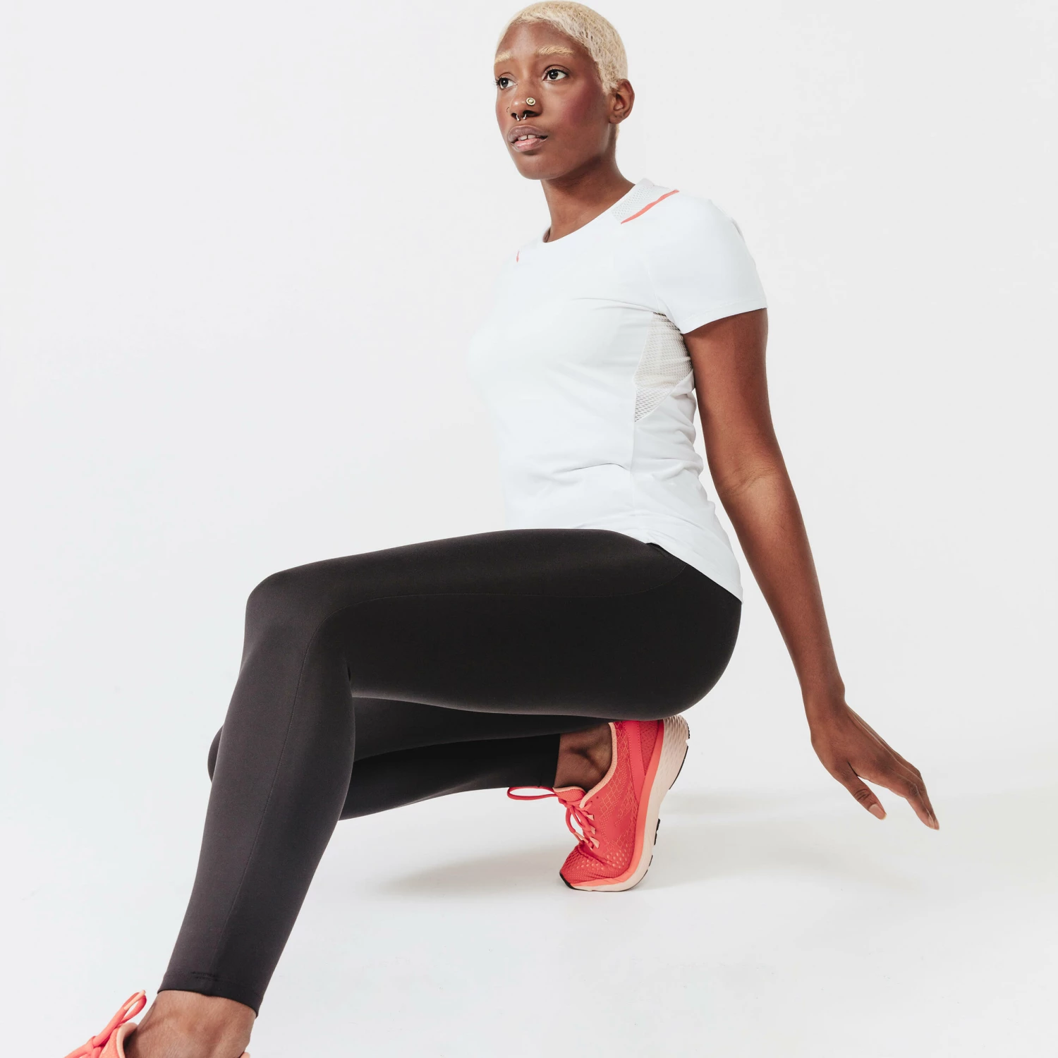 KALENJI RUN DRY + WOMEN'S RUNNING T-SHIRT Snow white 5 KALENJI RUN DRY + WOMEN'S RUNNING T-SHIRT Snow white - Image 5