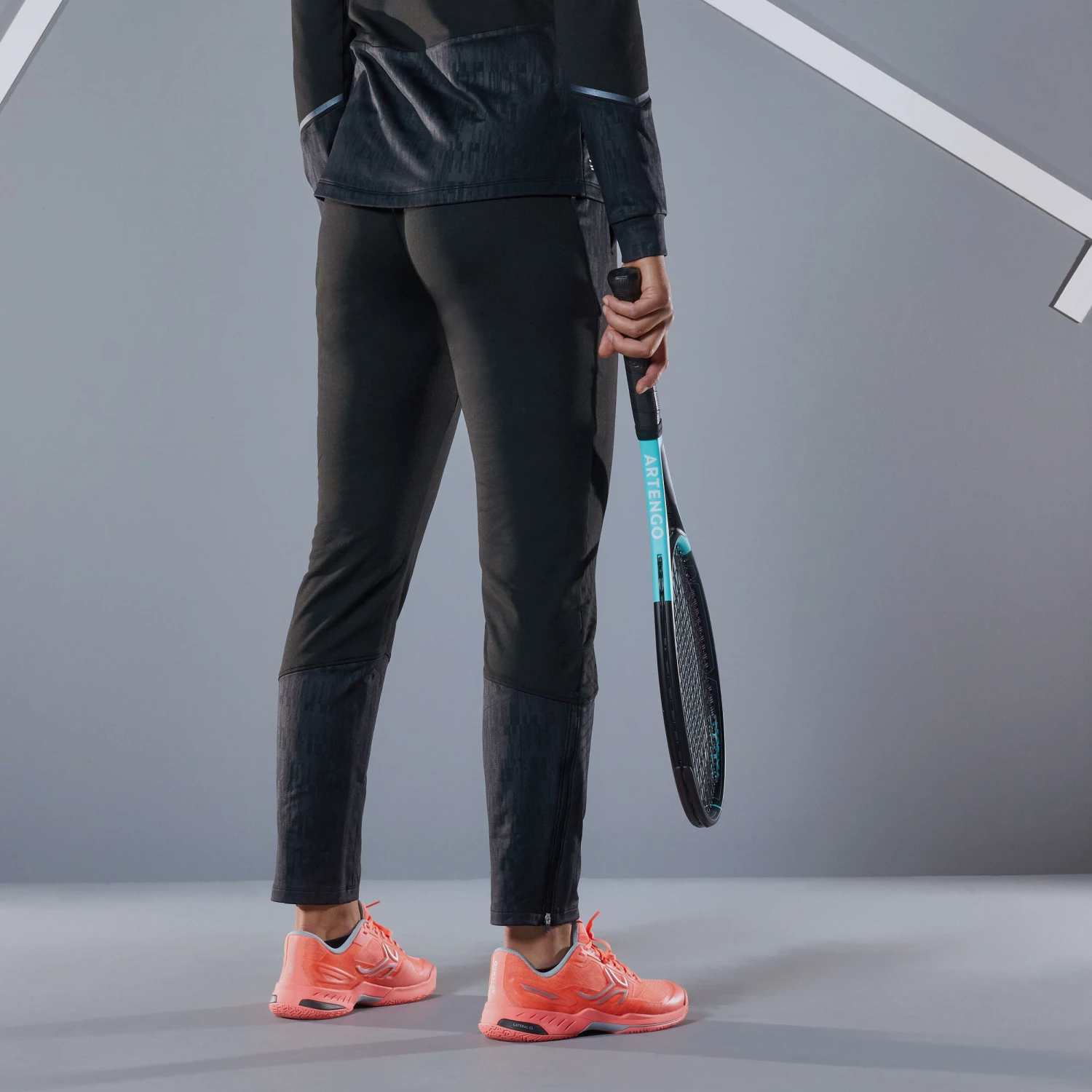 ARTENGO Women's Tennis Bottoms PA TH 500 BLACK 4 ARTENGO Women's Tennis Bottoms PA TH 500 BLACK - Image 4