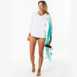 OLAIAN WATER T-SHIRT anti-UV surf women's Long sleeve white Snow white 14 OLAIAN WATER T-SHIRT anti-UV surf women's Long sleeve white Snow white -Women Sports Elegant Store k98186d0ca8a0af1fcb6897e3124c386a