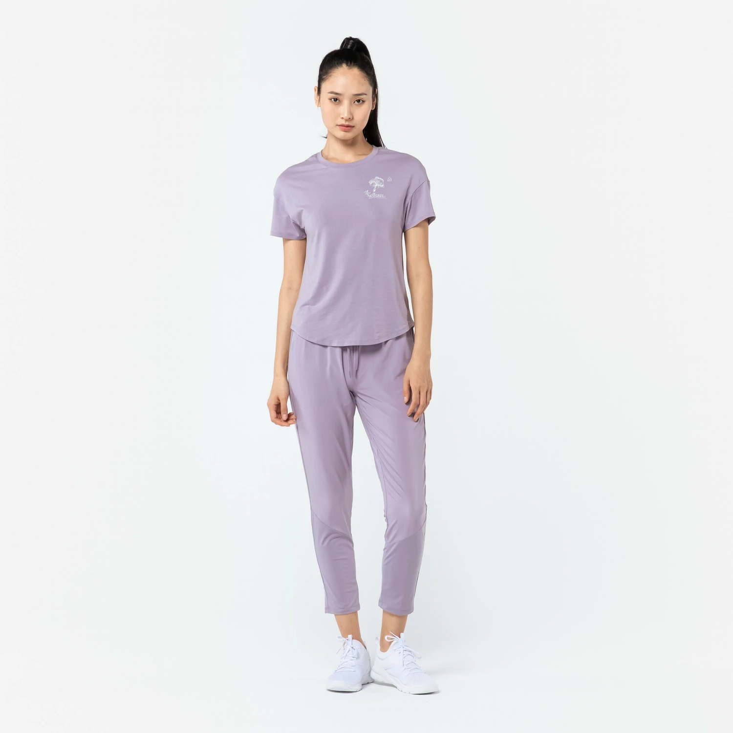 DOMYOS Women's Fitness Cardio Training Bottoms 100 Asphalt blue 3 DOMYOS Women's Fitness Cardio Training Bottoms 100 Asphalt blue - Image 3