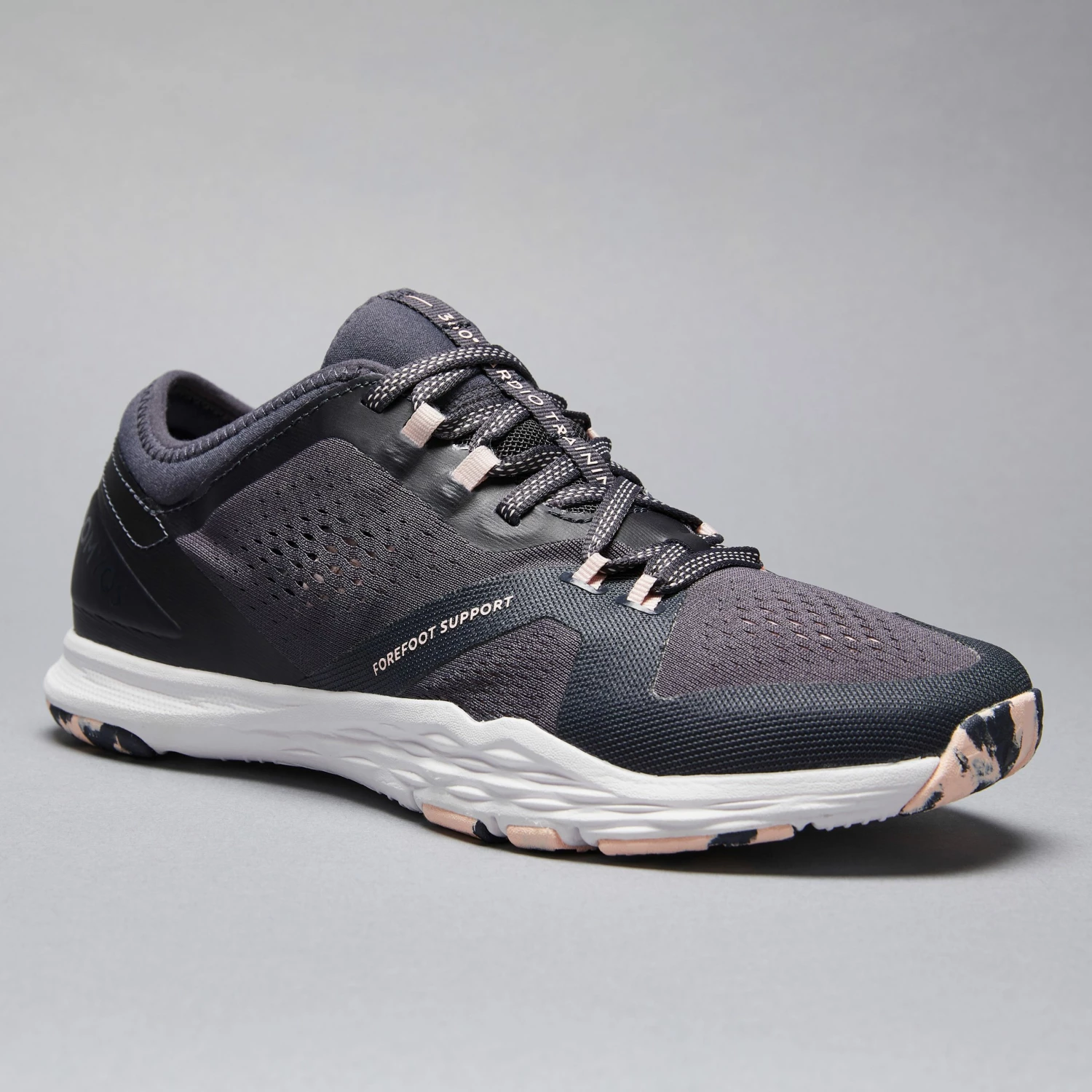 DOMYOS Women's Fitness Shoes 900 Abyss grey/Fluo pale peach 10 DOMYOS Women's Fitness Shoes 900 Abyss grey/Fluo pale peach - Image 10