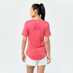 DOMYOS Close-Fitting Fitness T-Shirt PINK -Women Sports Elegant Store k9c0837849ff3d7932e301dc39e305b0e