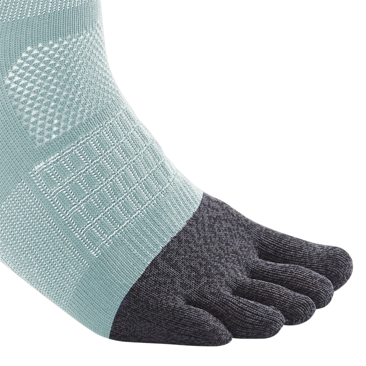 KIPRUN Running 5-Toe Socks Run 900 BLACK/Fluo lime yellow 5 KIPRUN Running 5-Toe Socks Run 900 BLACK/Fluo lime yellow - Image 5