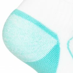 ARTENGO Low Sport Socks RS 900 Tri-Pack WHITE/Pale turquoise -Women Sports Elegant Store k9e19aec96ff5539a01442b94d3312c92