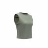 KIMJALY CN 520 SILK TANK Green Sage green