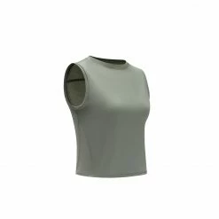 KIMJALY CN 520 SILK TANK Green Sage green
