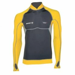 BEUCHAT ATOLL MEN'S TOP 2MM RASH GUARD YELLOW