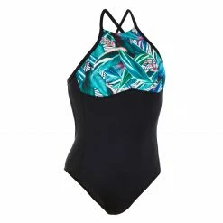 OLAIAN ANDREA PAGI Women's 1-piece surf swimsuit with open X or H back. GREEN -Women Sports Elegant Store ka0d926d119359497f58a1d9fea0971b6