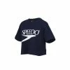 SPEEDO VINTAGE LADIES' CROP TEE Navy blue