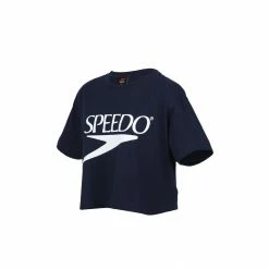SPEEDO VINTAGE LADIES' CROP TEE Navy blue
