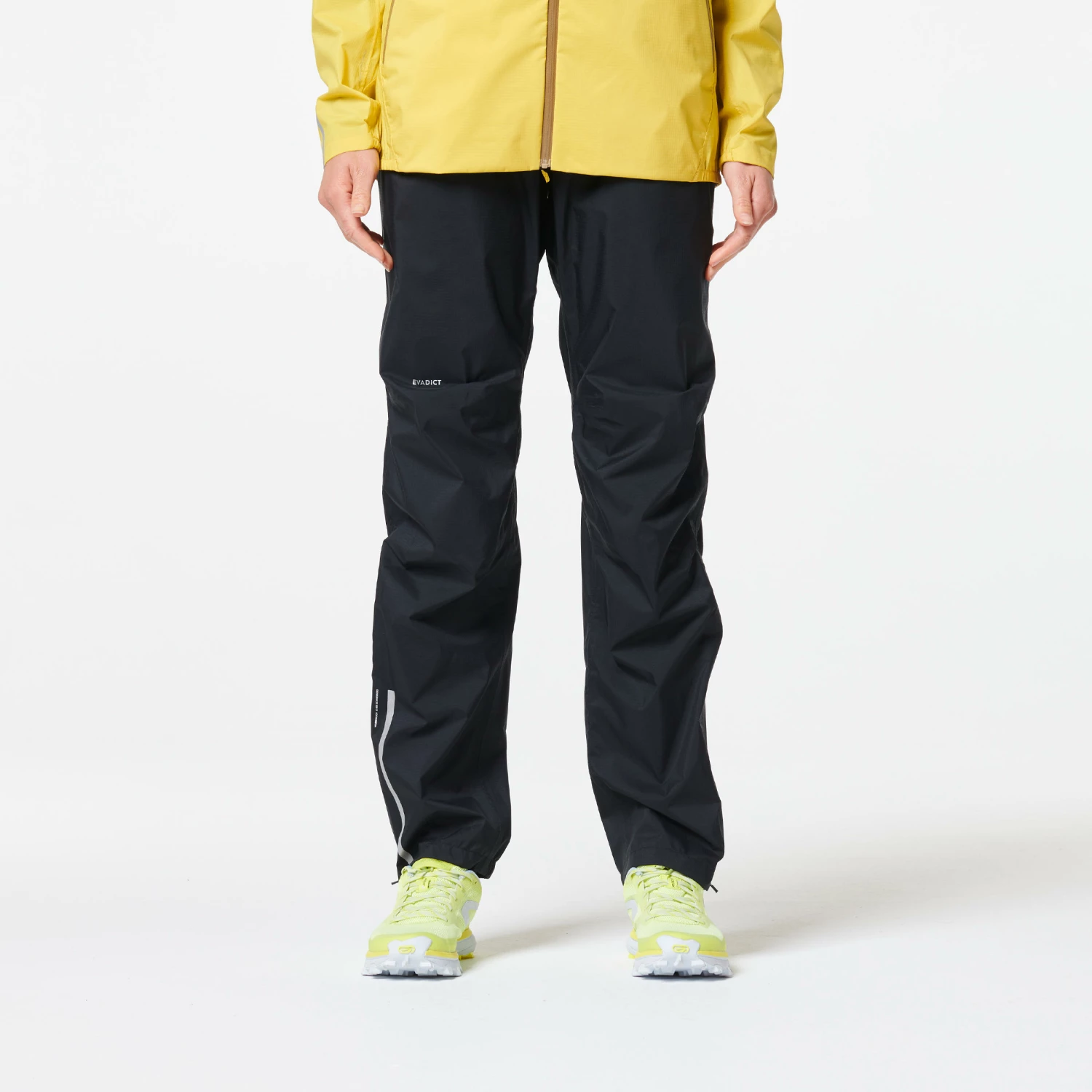 EVADICT WOMEN'S TRAIL RUNNING PANTS BLACK/Lime yellow 6 EVADICT WOMEN'S TRAIL RUNNING PANTS BLACK/Lime yellow - Image 6