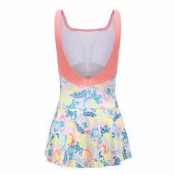 NABAIJI Women's Swimming One-Piece Shorty Swimsuit HEVA-L SKIRT ALL FRUTS PINK/Bubblegum /Fluo pale peach -Women Sports Elegant Store ka3bbcff5626ac2c124ef8220c347f671