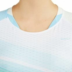 PERFLY T-SHIRT 560 W WHITE GREEN BLUE Snow white/Light sky blue -Women Sports Elegant Store ka9f897c55c3aaea77b8bbfb2aed5f78d