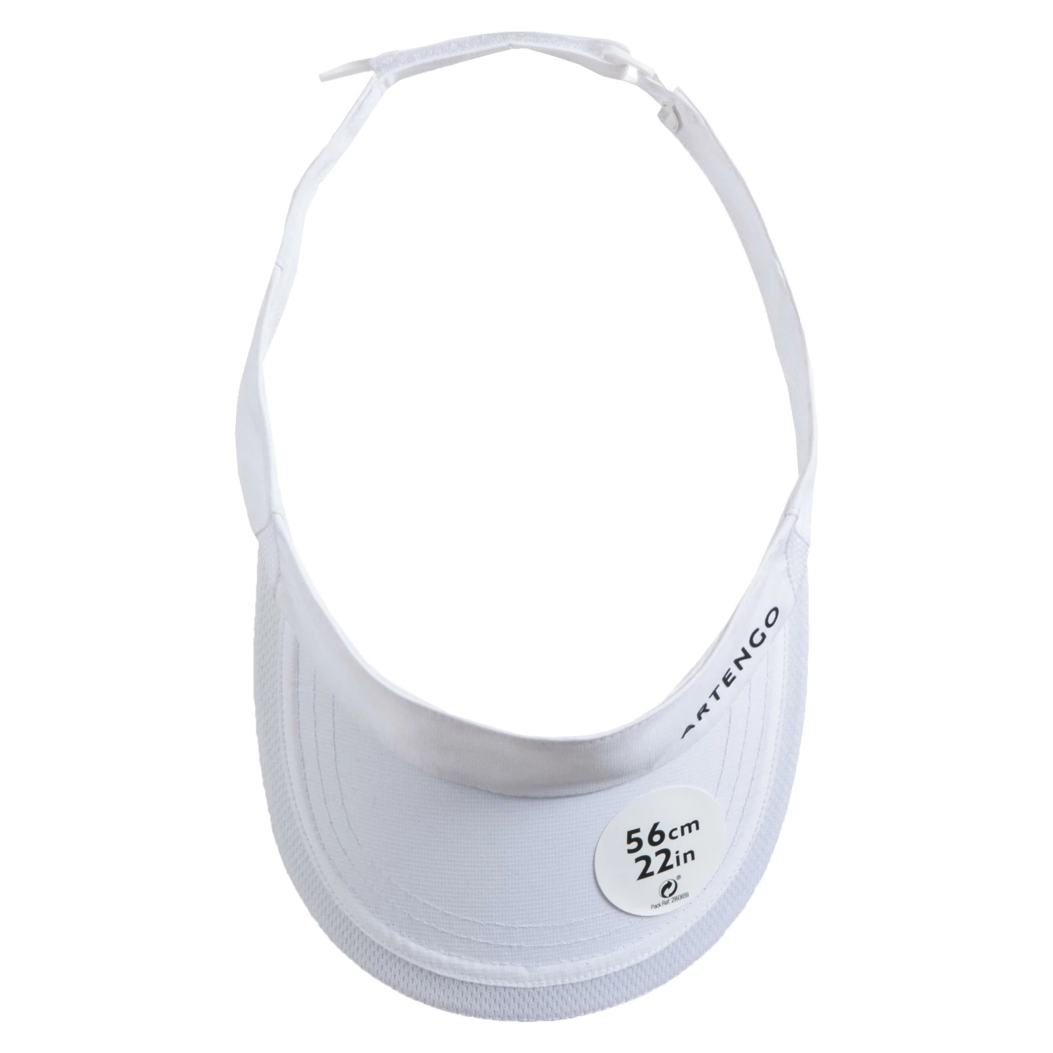 ARTENGO Tennis Visor TV 100 56 cm Snow white/BLACK 12 ARTENGO Tennis Visor TV 100 56 cm Snow white/BLACK - Image 12
