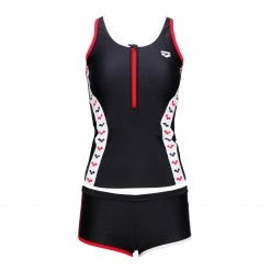 ARENA arena LADIES SWIMWEAR MINIMALISM ZIP TANKINI 2 PIECES BLACK
