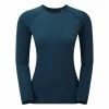 MONTANE W Dart Long Sleeve T Shirt Navy blue