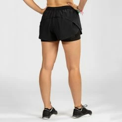 DOMYOS 500 Women's Cross Training Shorts BLACK/BLACK -Women Sports Elegant Store kb2eb646fc10c2a20850bfa98402b1268