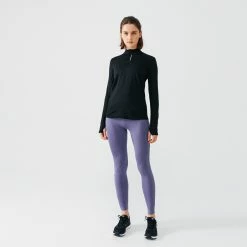 KALENJI RUN WARM + WOMEN'S RUNNING WARM TIGHTS BLUE/PURPLE/PURPLE -Women Sports Elegant Store kb39a1b62966c815d380fc575c7e1cc62