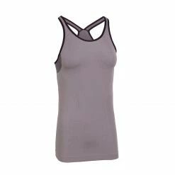 KIMJALY Women's Seamless Dynamic Yoga Tank Top PURPLE/Dark aubergine
