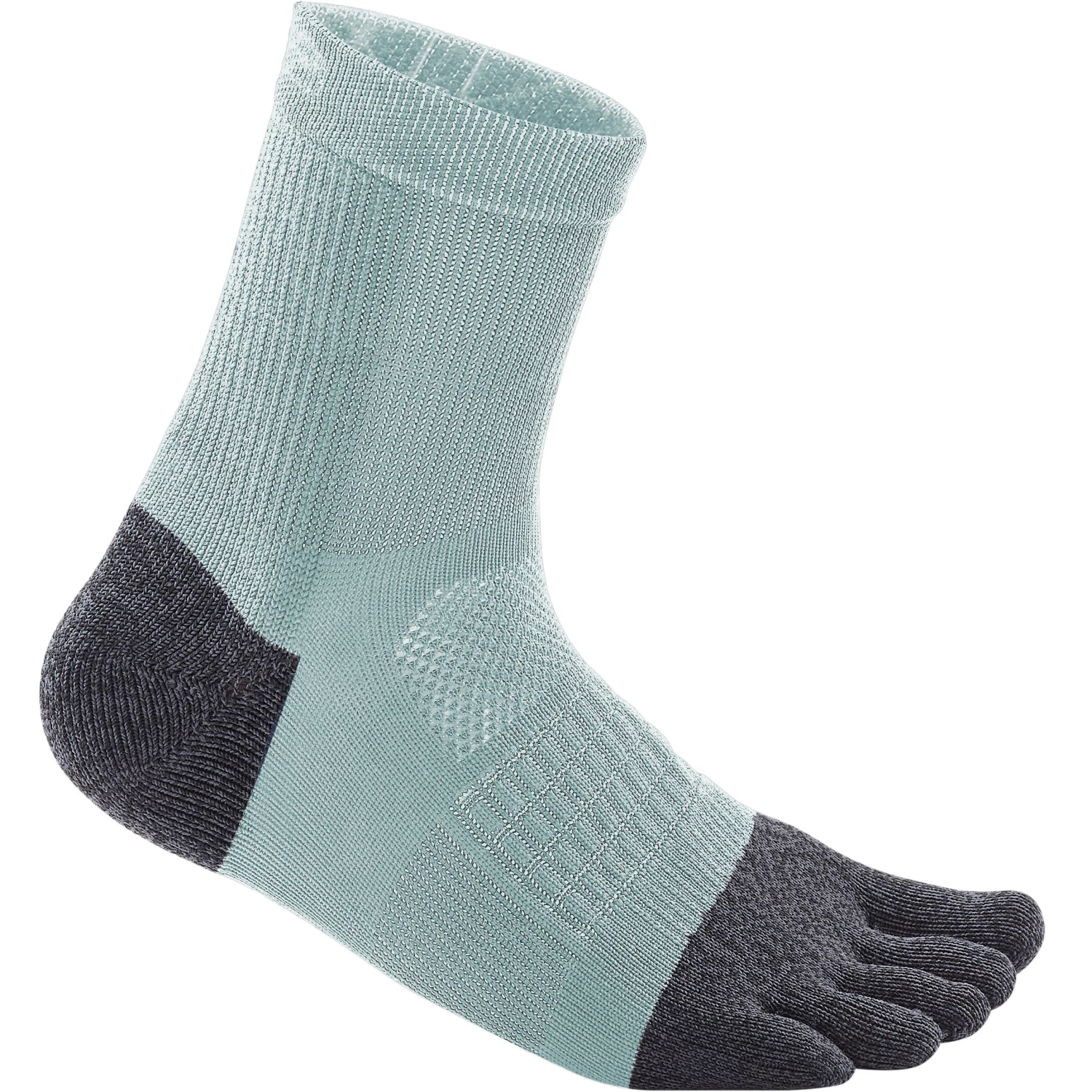 KIPRUN Running 5-Toe Socks Run 900 BLACK/Fluo lime yellow 8 KIPRUN Running 5-Toe Socks Run 900 BLACK/Fluo lime yellow - Image 8