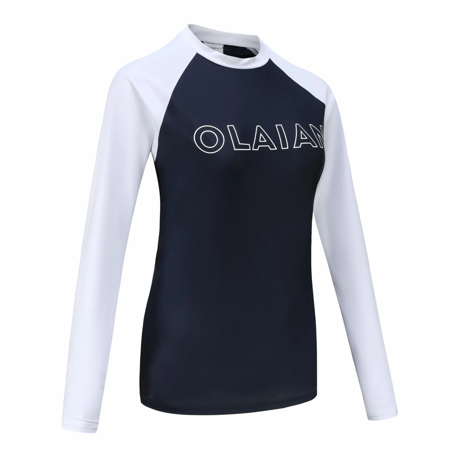 OLAIAN WOMEN’S SLIM UV TOP 100 Navy blue/Snow white 1 OLAIAN WOMEN’S SLIM UV TOP 100 Navy blue/Snow white